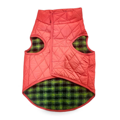 Woofiezz Warm & Comfortable Reversible Winter Jackets for Dogs and Cats (Orange)