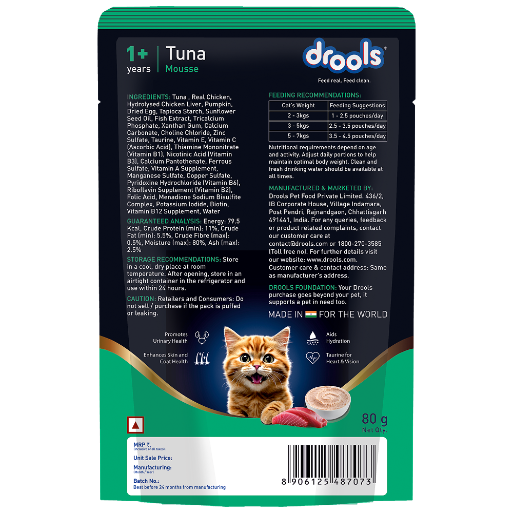 Drools Tuna Mousse Adult Cat Wet Food