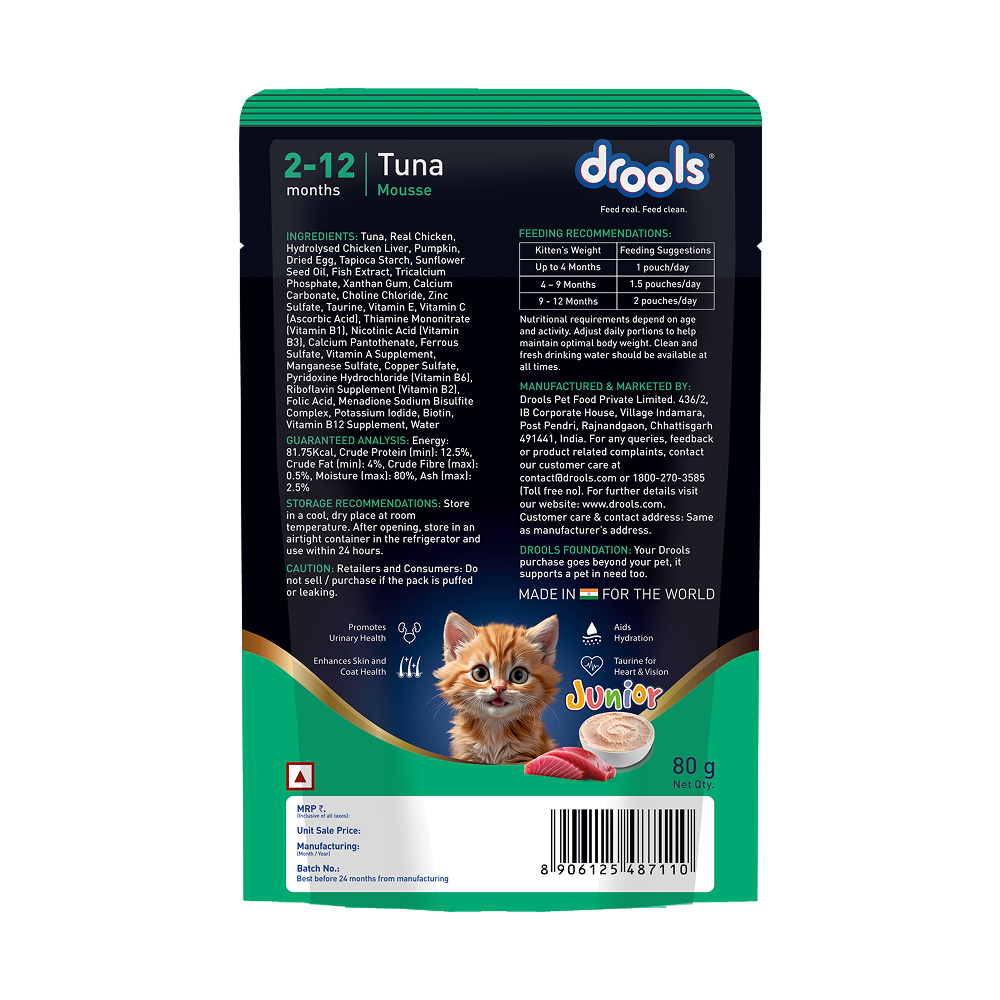 Drools Tuna Mousse Kitten Cat Wet Food