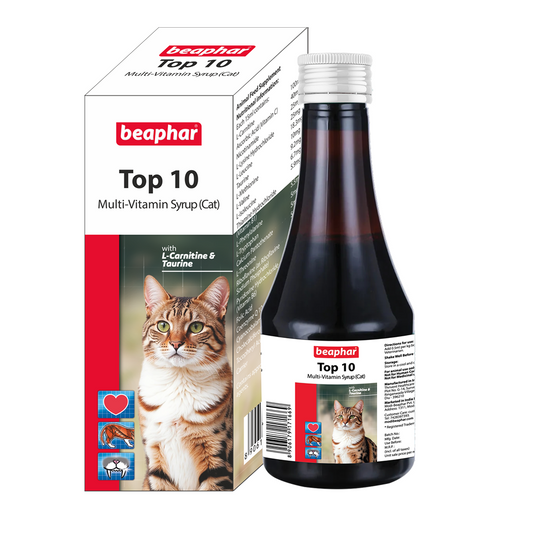 Beaphar Top 10 Multi Vitamin Syrup Supplement for Cats
