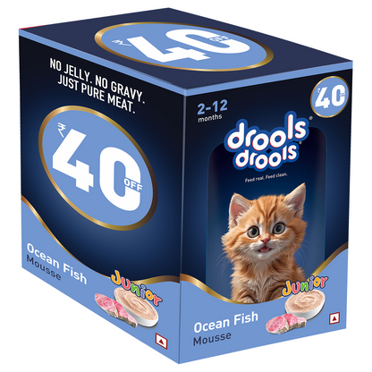 Drools Ocean Fish Mousse Kitten Cat Wet Food