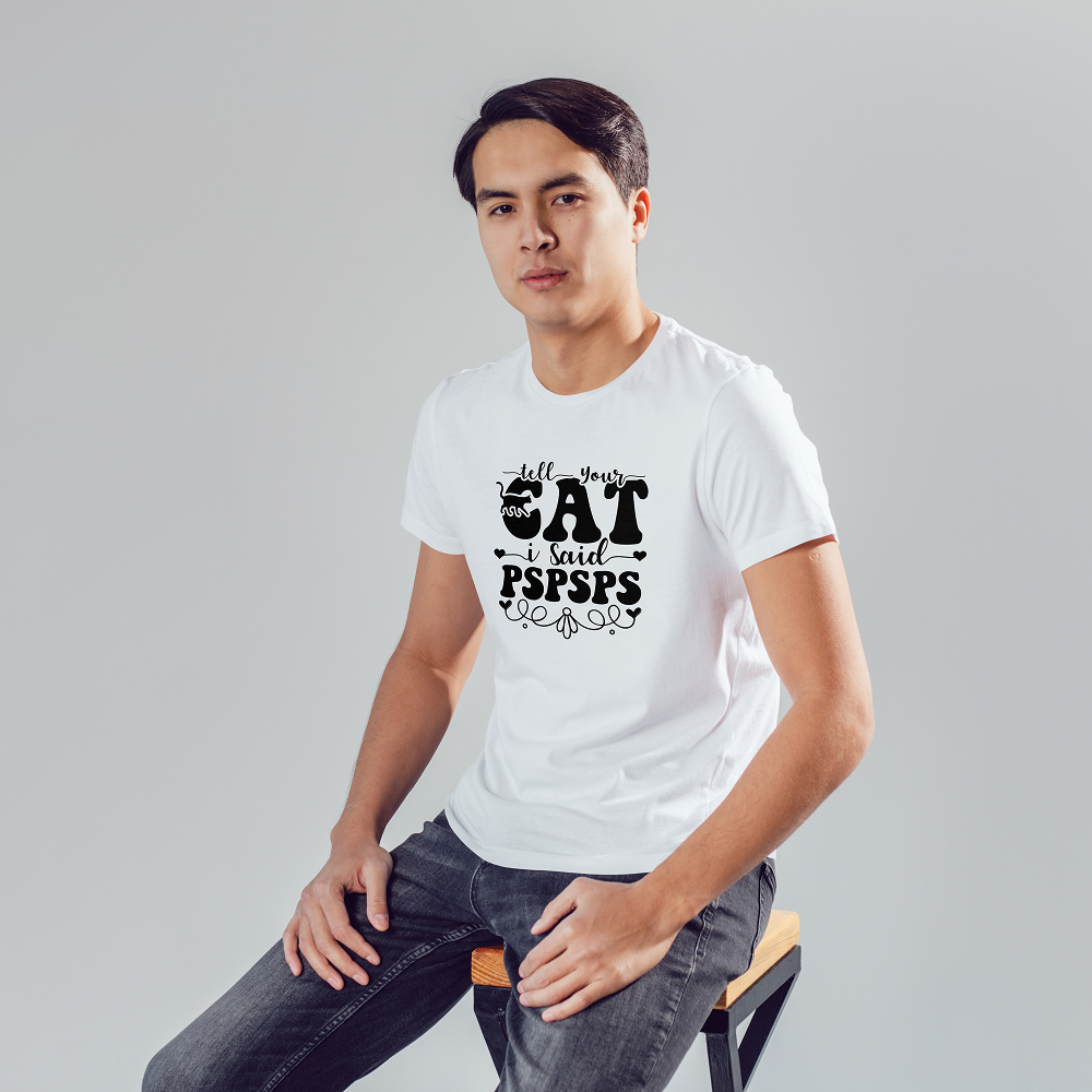 Seek Buy Love Cat Whispers Regular Tee (White)