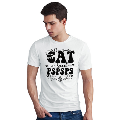 Seek Buy Love Cat Whispers Regular Tee (White)