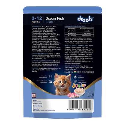 Drools Ocean Fish Mousse Kitten Cat Wet Food