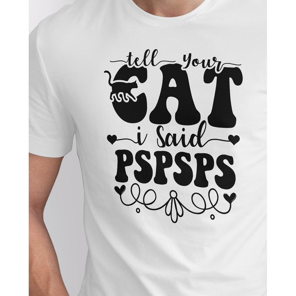 Seek Buy Love Cat Whispers Regular Tee (White)