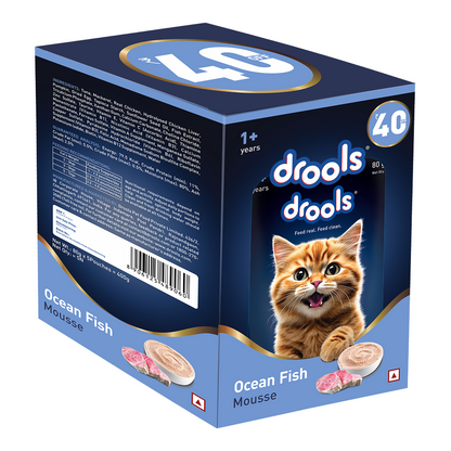 Drools Ocean Fish Mousse Adult Cat Wet Food