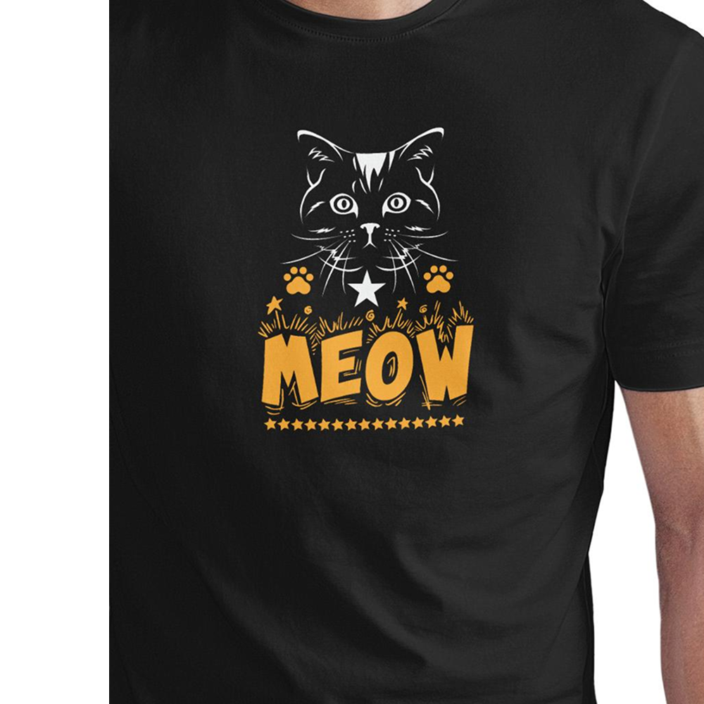 Seek Buy Love Cat Lovers Unisex Tee (Black)