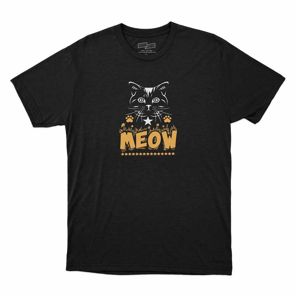 Seek Buy Love Cat Lovers Unisex Tee (Black)