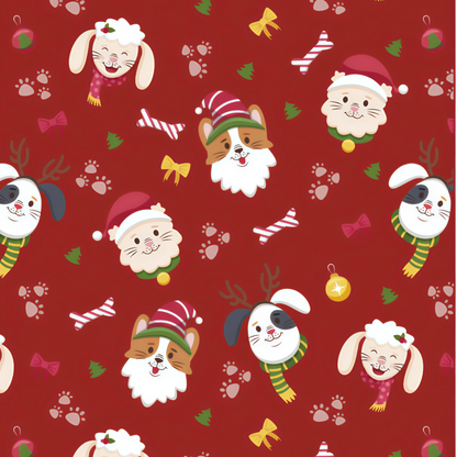 15Furries Santa Paws Bandana for Dogs and Cats