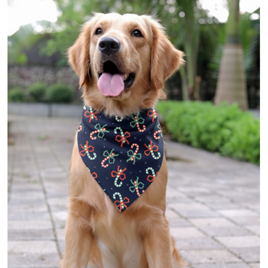 15Furries Candy Cane Decor Bandana for Dogs and Cats