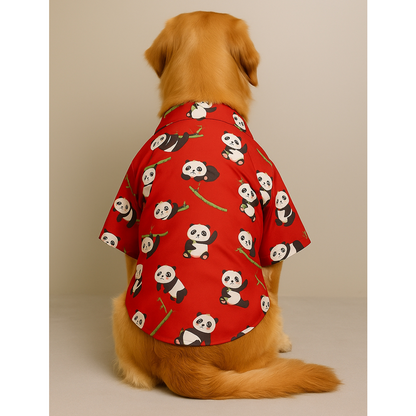 15 Furries Panda Shirt for Dogs (Red)
