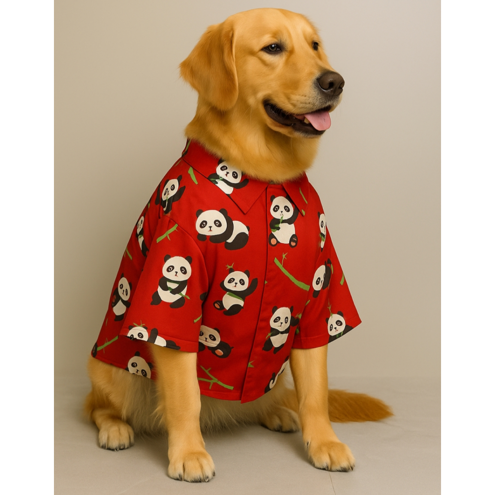15 Furries Panda Shirt for Dogs (Red)