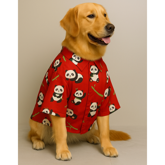 15 Furries Panda Shirt for Dogs (Red)