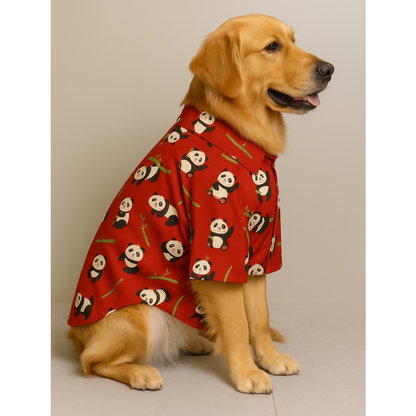 15 Furries Panda Shirt for Dogs (Red)