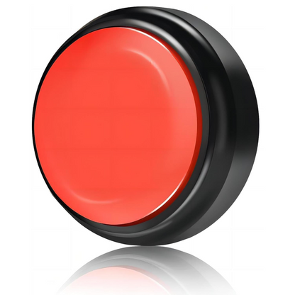 Pet Vogue Voice Recording Interactive Button for Dogs & Cats (Red)