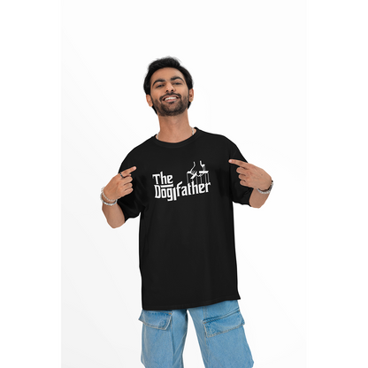 Seek Buy Love The Dogfather Unisex Oversized Tshirt (Black)