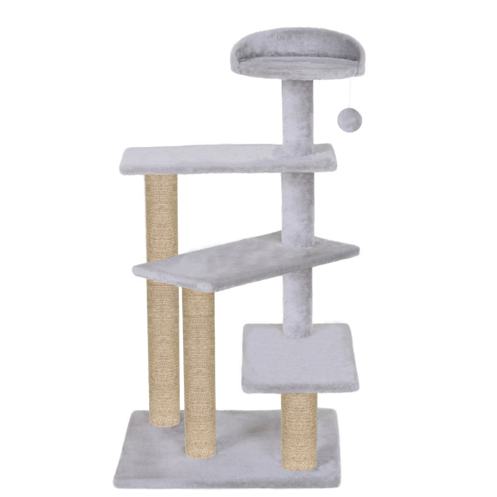 Furrlovers 3 Tier Stairs with Scratching Posts Cat Tree with Plush Bed