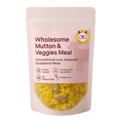 The Doggy Bakery Chicken, Mutton, Fish, Paneer and Veggies Home Meal Combo for Dogs