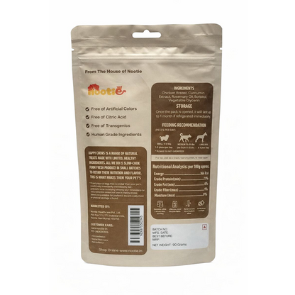 Nootie Happy Chew Dehydrated Chicken Jerky Dog Treat