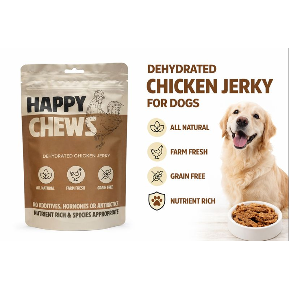 Nootie Happy Chew Dehydrated Chicken Jerky Dog Treat