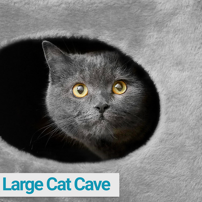 Furrlovers House with Plush Cushion for Cats (Grey)