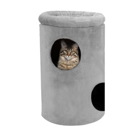 Furrlovers House with Plush Cushion for Cats (Grey)