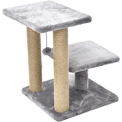 Furrlovers Multiple Level Activity Tower with Scratching Posts for Cats (Grey)