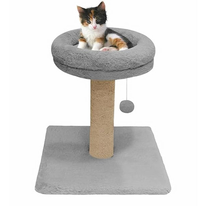 Furrlovers Fur Activity Cat Tree Scratching Post with Sisal Tower (Grey)
