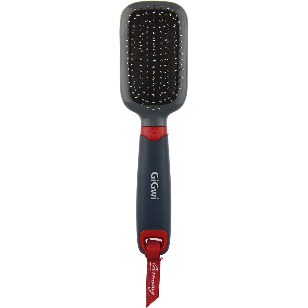 GiGwi Massage Brush With Pins For Dogs and Cats (Black)