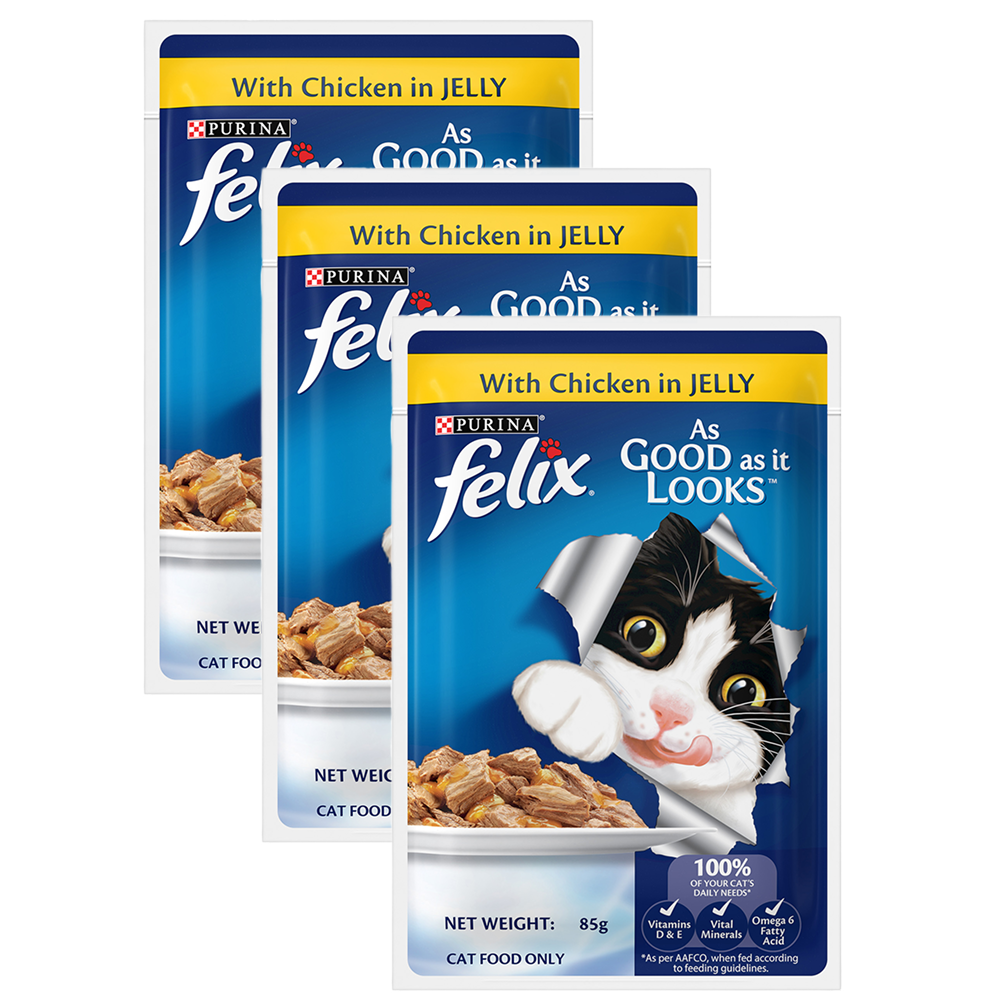 Purina Felix with Chicken in Jelly Complete and Balanced Adult Cat Wet Food