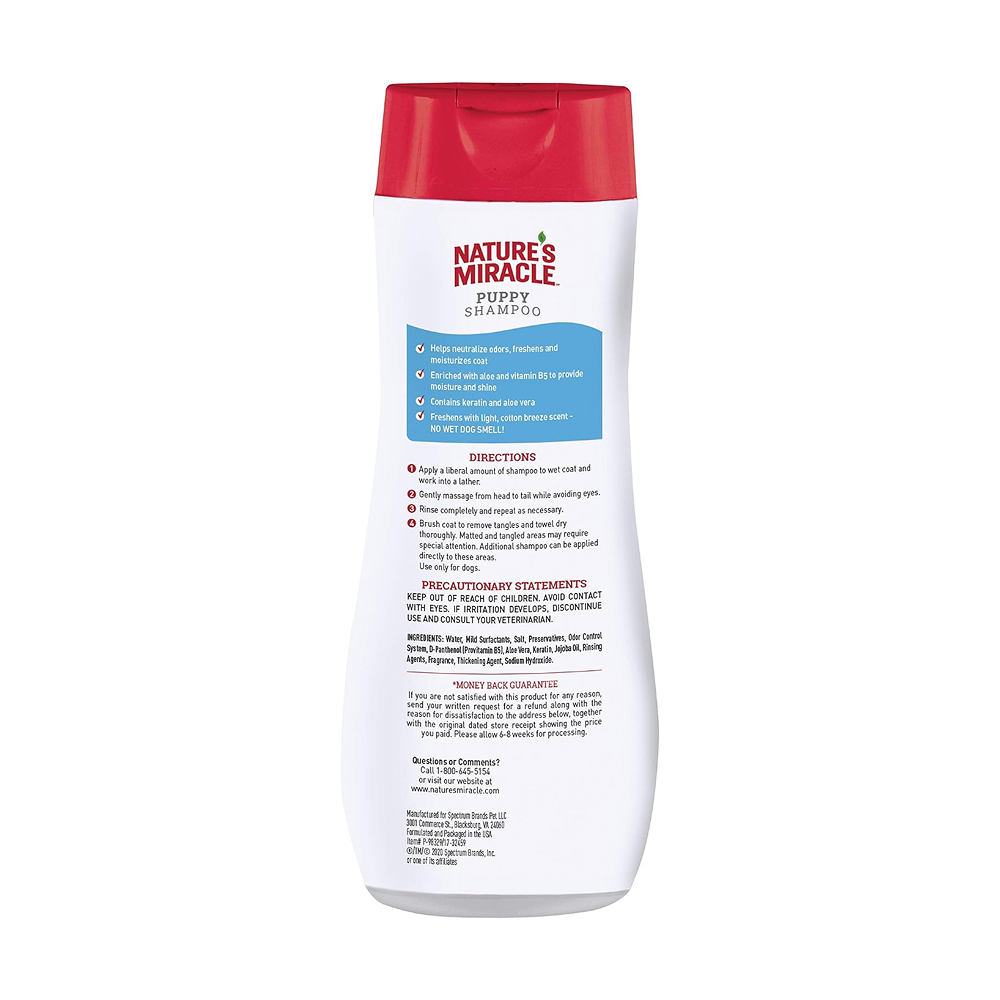Nature's Miracle Cotton Air Scented Shampoo and Conditioner for Puppies and Dogs