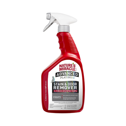 Nature's Miracle JFC Fresh Scented Advanced Platinum Stain and Odor Remover and Virus Disinfectant for Cats