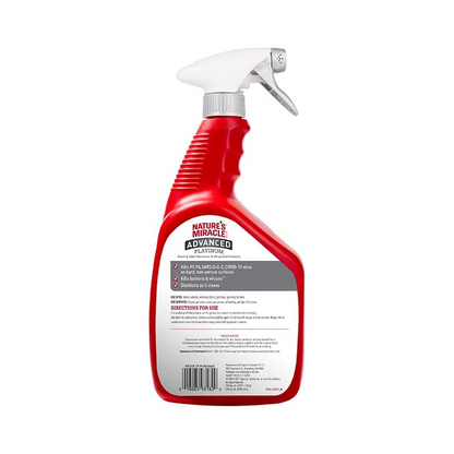 Nature's Miracle JFC Fresh Scented Advanced Platinum Stain and Odor Remover and Virus Disinfectant for Cats