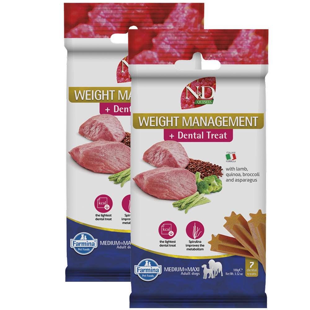 Farmina N&D Lamb and Blueberry Quinoa Weight Mangament Medium and Maxi Adult Dog Treats