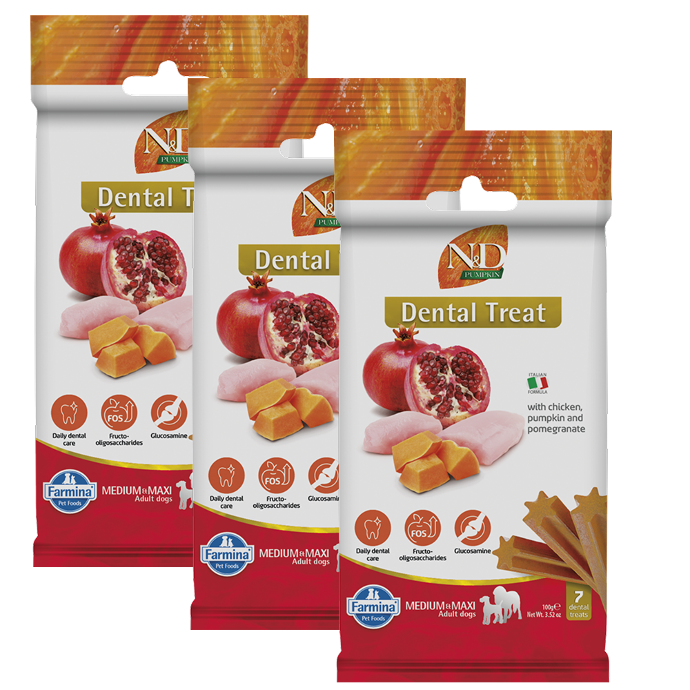 Farmina N&D Pumpkin Chicken & Pomegranate Adult Medium Maxi Dog Treats
