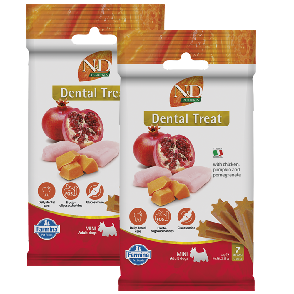 Farmina N&D Pumpkin Chicken & Pomegranate Adult Mini Dog Treats