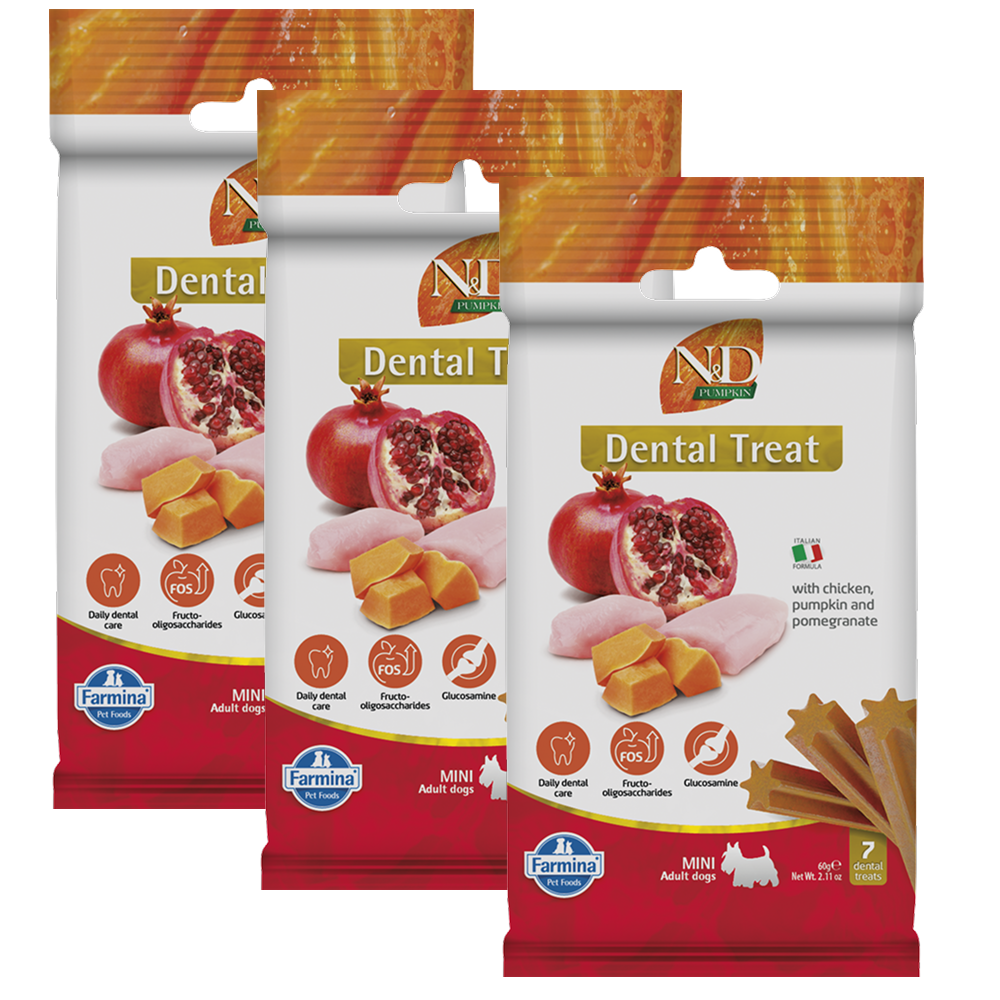 Farmina N&D Pumpkin Chicken & Pomegranate Adult Mini Dog Treats