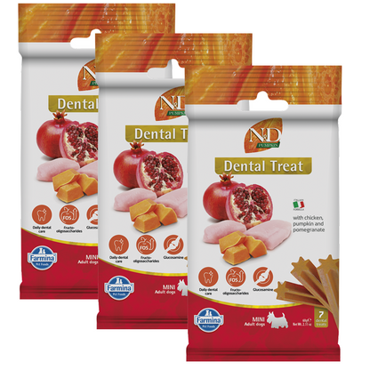 Farmina N&D Pumpkin Chicken & Pomegranate Adult Mini Dog Treats