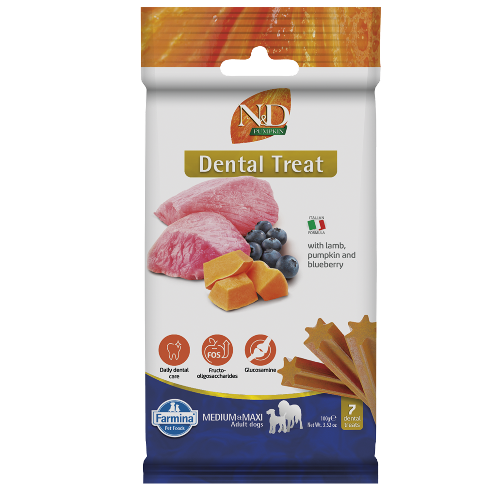 Farmina N&D Pumpkin Lamb & Blueberry Adult Medium Maxi Dog Treats