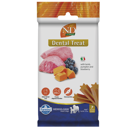 Farmina N&D Pumpkin Lamb & Blueberry Adult Medium Maxi Dog Treats