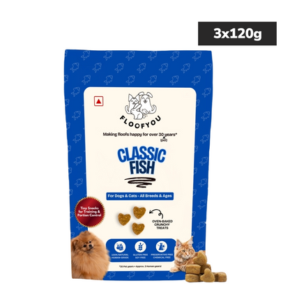 Floofyou Fish Oven Baked Cookie Dog and Cat Treats