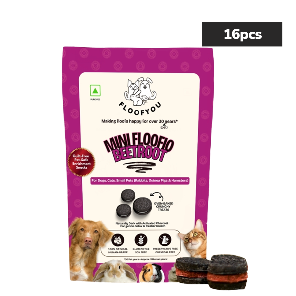 Floofyou Mini Floofio Beetroot Vegan Oven Baked Cookie Dog Treats