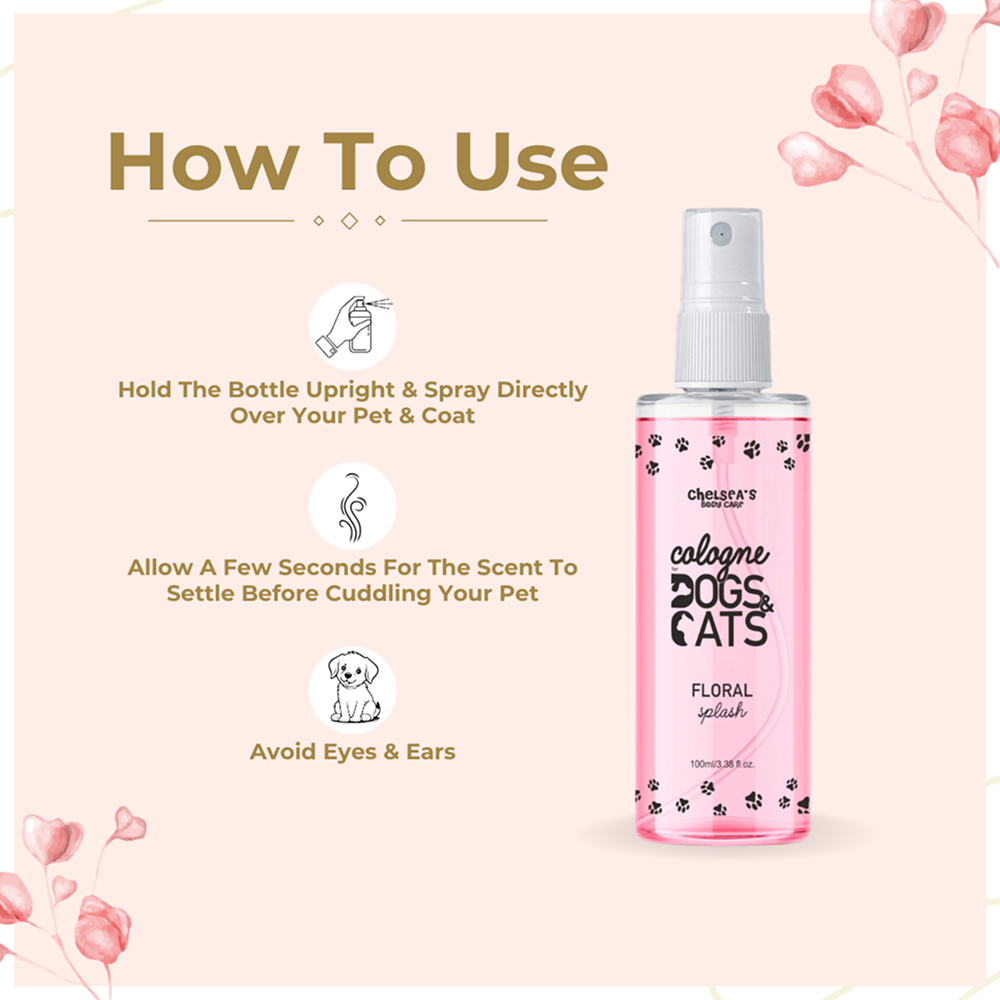 Dr. Chelsea's Floral Splash Cologne for Dogs and Cats