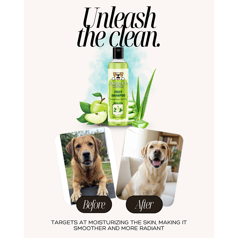 Dr. Chelsea's Green Apple Fruit Conditing Shampoo for Cats & Dogs