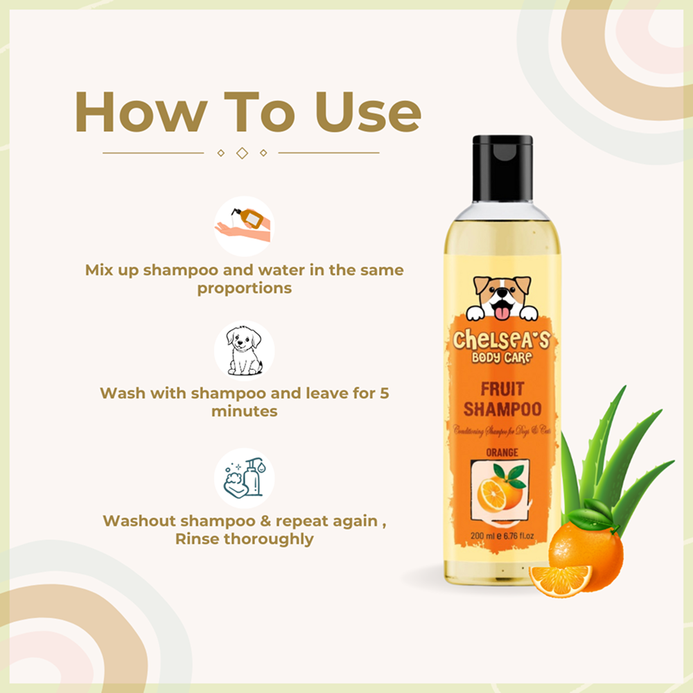 Dr. Chelsea's Orange Fruit Conditing Shampoo for Cats & Dogs