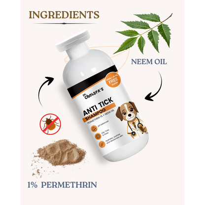 Dr. Chelsea's Neem Oil Anti Tick Shampoo for Cats & Dogs