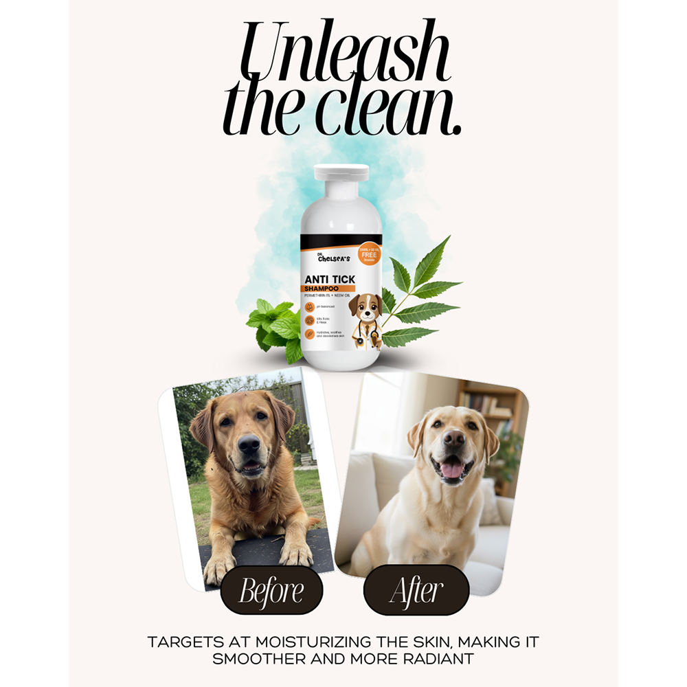 Dr. Chelsea's Neem Oil Anti Tick Shampoo for Cats & Dogs