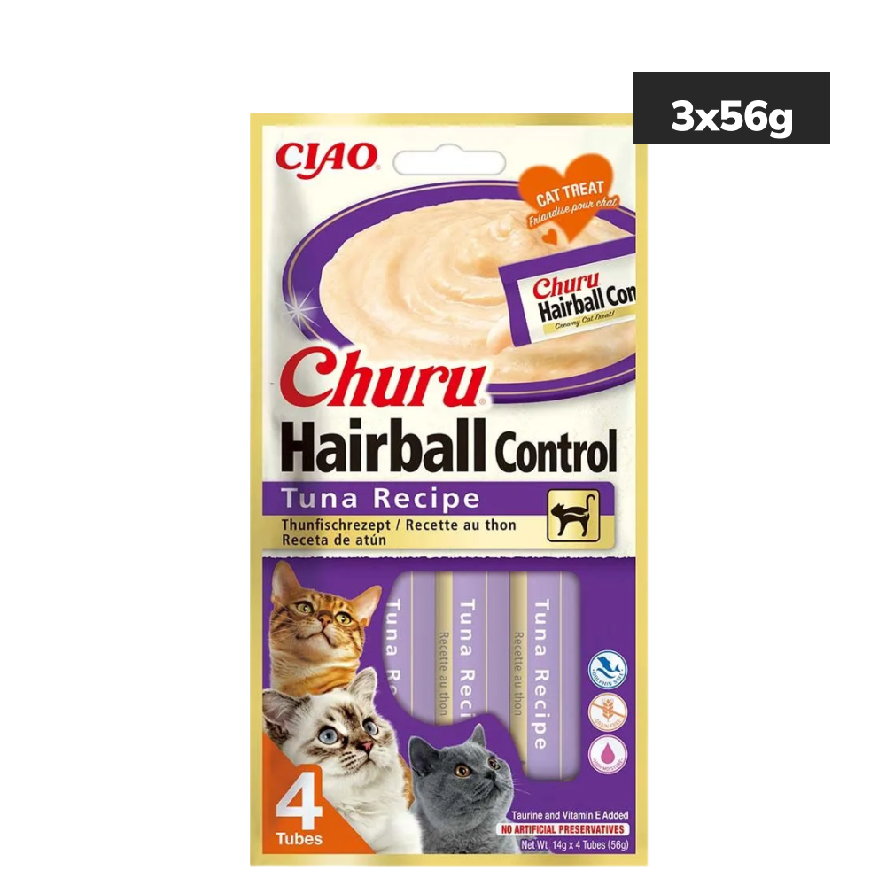 INABA Churu Hairball Tuna Cat Treats