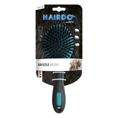M PETS Bristled Brush for Dogs (Black and Blue)