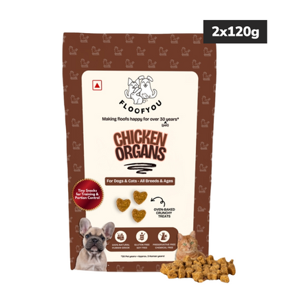 Floofyou Chicken Organs Oven Baked Cookie Dog Treats